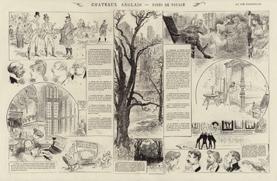 Châteaux anglais, Notes de voyage - French School