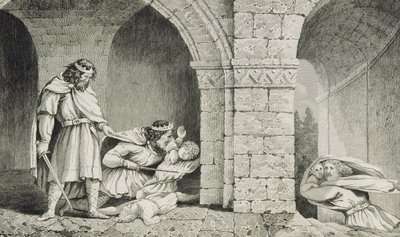 Childebert Ier (c.498-588) au meurtre des héritiers de ses frères, de 
