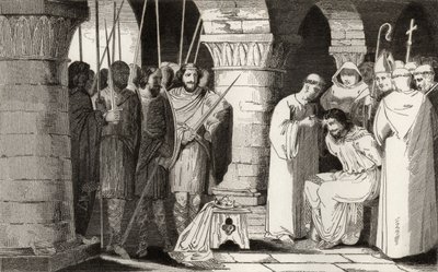 Childeric III (714-51) est détrôné et confiné dans un monastère, de 