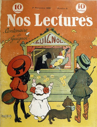 Enfants devant un guignol - dans « Nos lectures », 01/11/1908 - French School