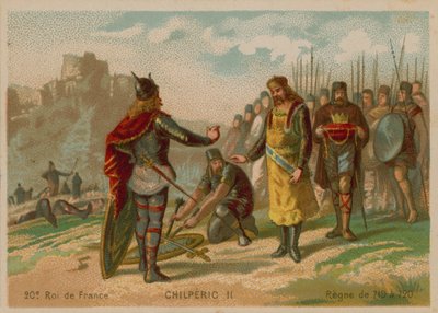 Chilpéric II, roi de France (c 672-721) - French School