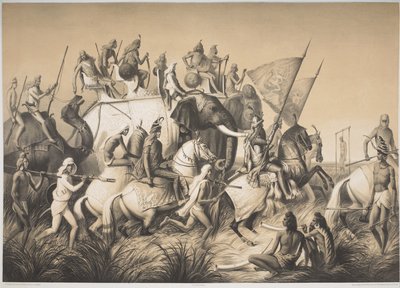 Chir Singh, Maharaja des Sikhs avec le roi du Pendjab et sa suite de 