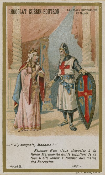 Carte de commerce Chocolat Guerin-Boutron, série Mots Historiques - French School