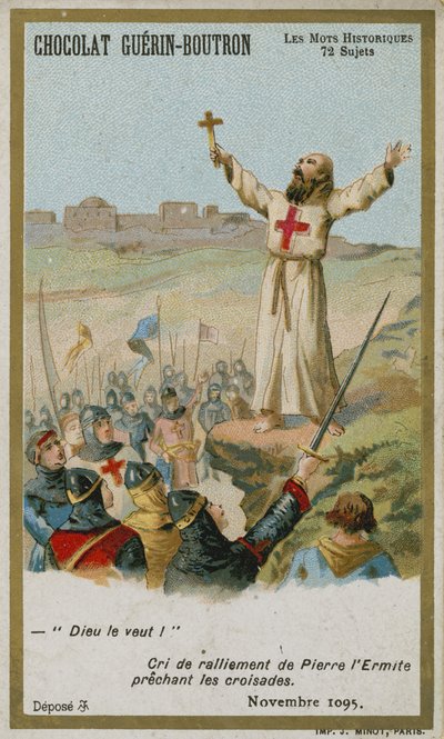 Carte de commerce Chocolat Guerin-Boutron, série Mots Historiques - French School