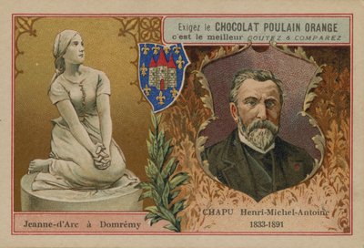 Carte de commerce Chocolat Poulain Orange - French School