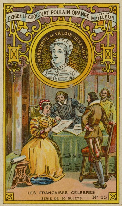 Carte de commerce Chocolat Poulain Orange - French School