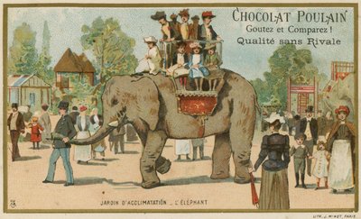 Carte commerciale Chocolat Poulain - French School