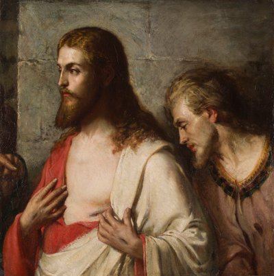 Christ et Saint Thomas (Fragment) - French School