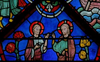Le Christ commissionne Saint Thomas - French School