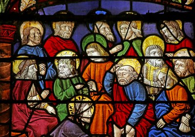 Christ lave les pieds de ses disciples - French School