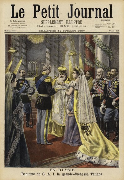 Baptême de la grande-duchesse Tatiana de Russie, 1897 - French School