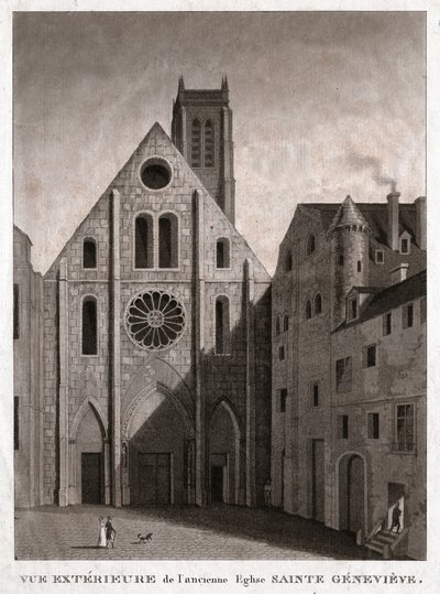 Église de Sainte-Geneviève (gravure, vers 1810) - French School