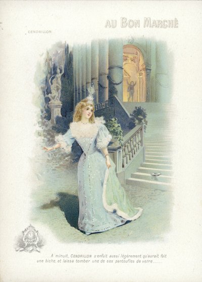 Cendrillon fuyant le bal - French School