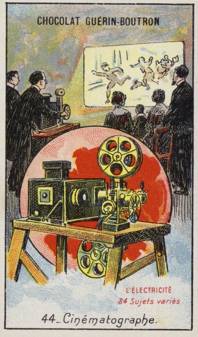 Cinéma (chromolithographie) - French School