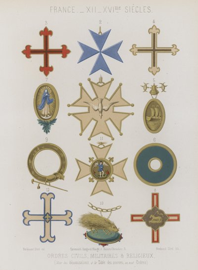 Ordres civils, militaires et religieux - French School