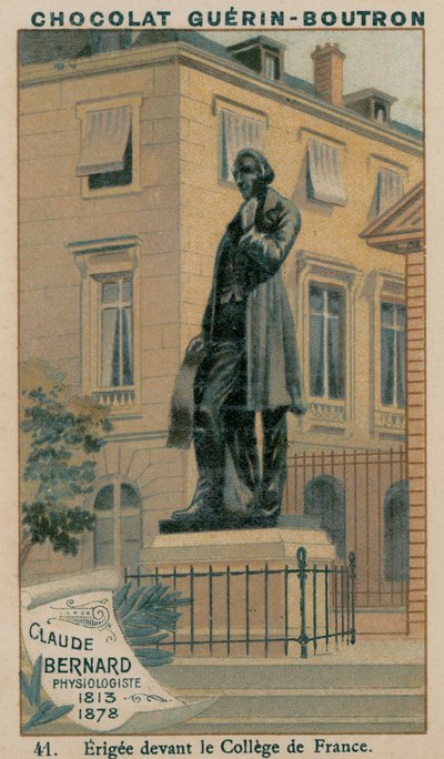 Claude Bernard, Physiologiste, 1813-1878, Érigée devant le Collège de France - French School