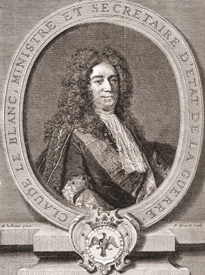 Claude Le Blanc, 1669-1728. Officiel royal français de l