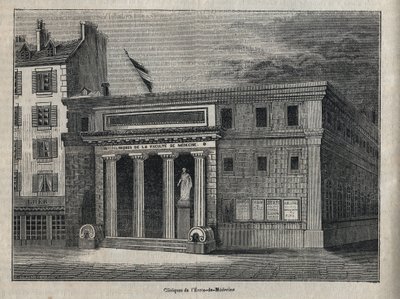 Clinique de la Faculté de Médecine de Paris - Gravure dans « Histoire physique, civile et morale de Paris : depuis les premiers temps historiques jusqu