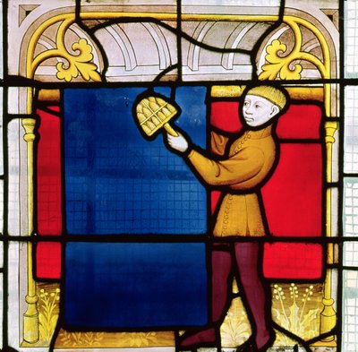 Fenêtre des marchands de tissus (détail) - French School