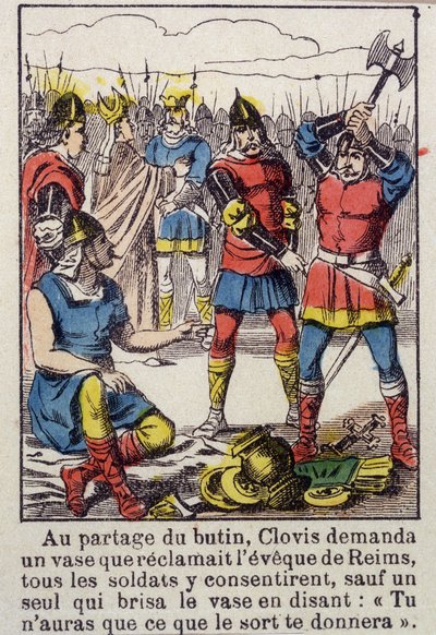 Clovis et le vase de Soissons - Imagerie d