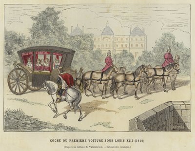 Carrosse, règne de Louis XIII de France, 1610 - French School