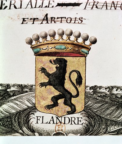 Blason de la Flandre - French School