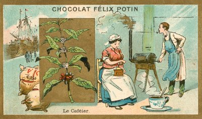 Café (chromolithographie) - French School