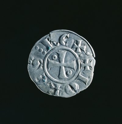Pièce de monnaie de Jean de Brienne - French School