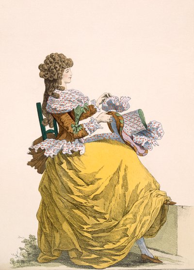 Colinette, planche n°315 de Galeries des Modes et Costumes Français, c.1778-87 - French School