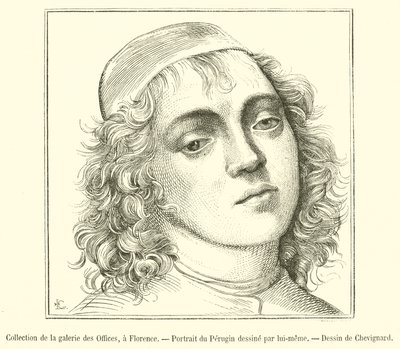 Collection de la galerie des Offices, à Florence, Portrait du Pérugin - French School