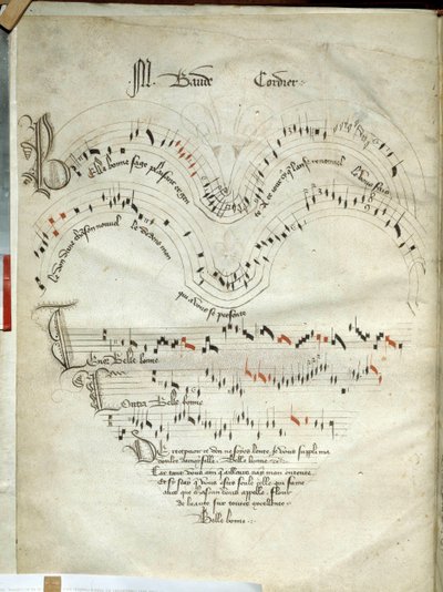 Collection de ballades, motets et chansons - French School