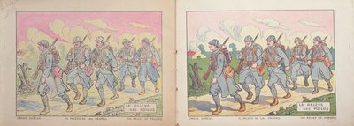 Livre de coloriage pour enfants, Le Secours des Poilus, 1917 - French School