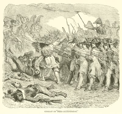 Combat de Fère-Champenoise (gravure) - French School