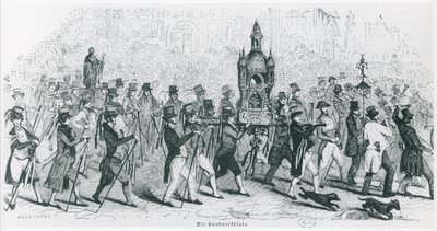 Compagnons du Tour de France célébrant, c. 1845 - French School