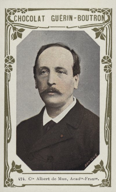 Comte Albert de Mun, Académie Française - French School