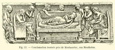 Conclamation trouvée près de Montmartre, rue Montholon - French School