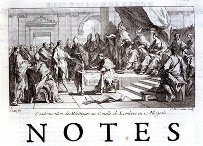 Condamnation des hérétiques au Concile de Lombers - French School