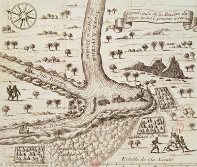 Confluence du noir, du Joto et du Sénégal, illustration de 