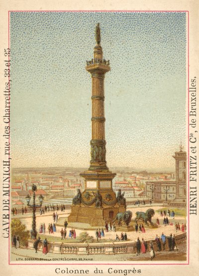 Colonne du Congrès, Bruxelles - French School