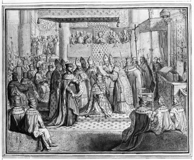 Consécration et couronnement de Henri IV (1553-1610) à la cathédrale de Chartres le 27 janvier 1594 (détail) - French School