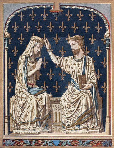 Couronnement de la Vierge en ivoire - French School