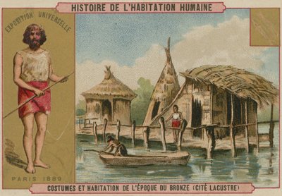 Costume et habitations lacustres de l