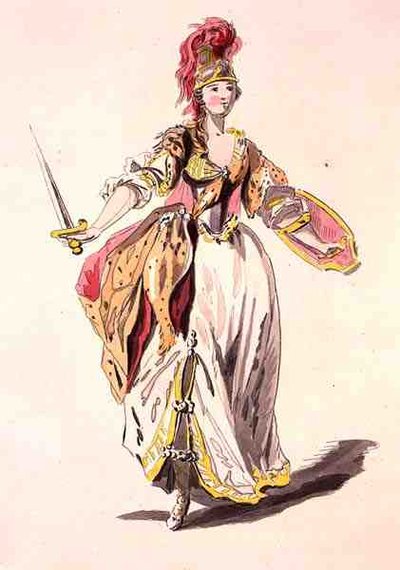 Conception de costume pour Minerva, de la collection Menus Plaisirs - French School