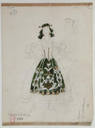 Conception de costume pour l