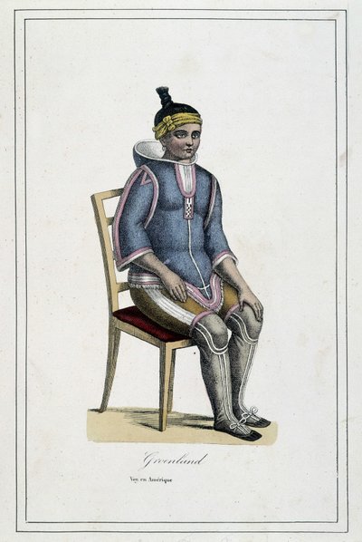 Costume du Groenland - dans "Album des voyages, les peuples de la terre" par l