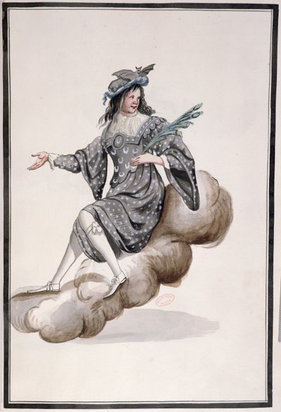 Costume pour la Nuit pour le Ballet de la Nuit par Jean-Baptiste Lully (1632-87) dansé par Louis XIV, 23 février 1653 - French School