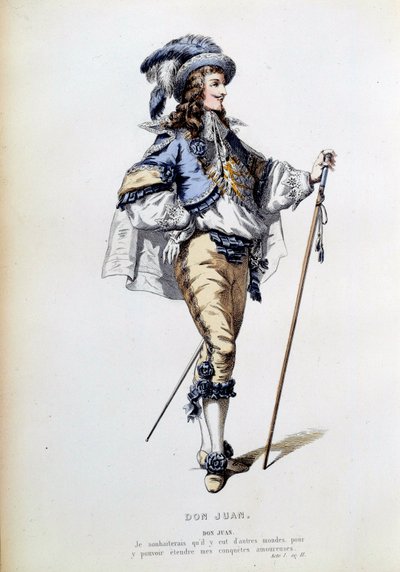 Costume pour le personnage de Don Juan dans la scène 2 de l
