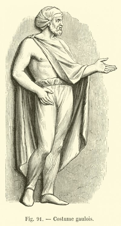 Costume gaulois - French School