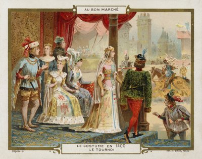 Costume en 1400 - le tournoi - French School