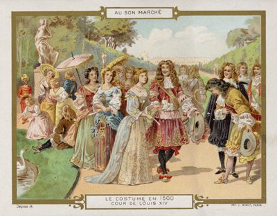 Costume en 1600 - la cour de Louis XIV - French School